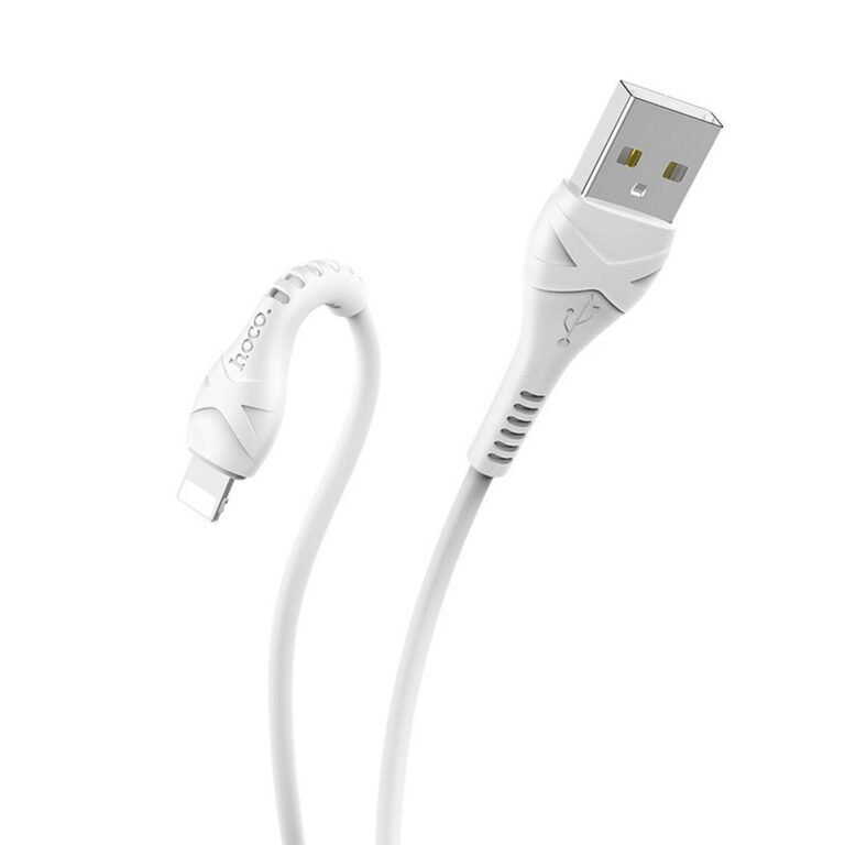 Data Cable Hoco X37 Cool Power USB to Lightning Fast Charging 2.4A White 1m - Image 3