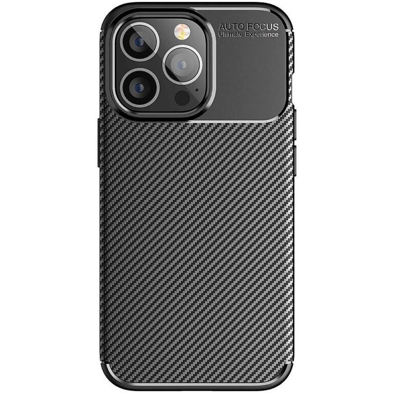 Case Ancus AutoFocus Carbon Fiber για Apple iPhone 13 Pro Black - Image 2