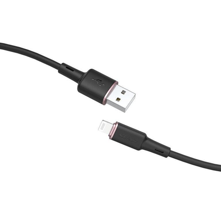 Data Cable Acefast C2-02 USB-A to Lightning 2.4A Apple Certified MFI 1.2m Black - Image 3