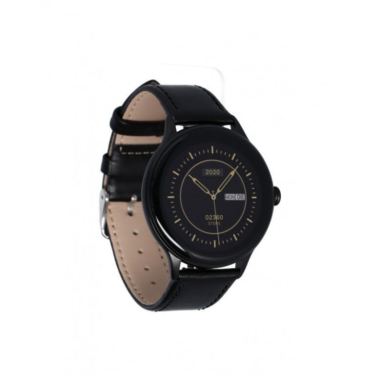 Smartwatch Maxcom FW48 Vanad Satin IP67 2000mAh 1.32” AMOLED Ecoleather Band Black - Image 4