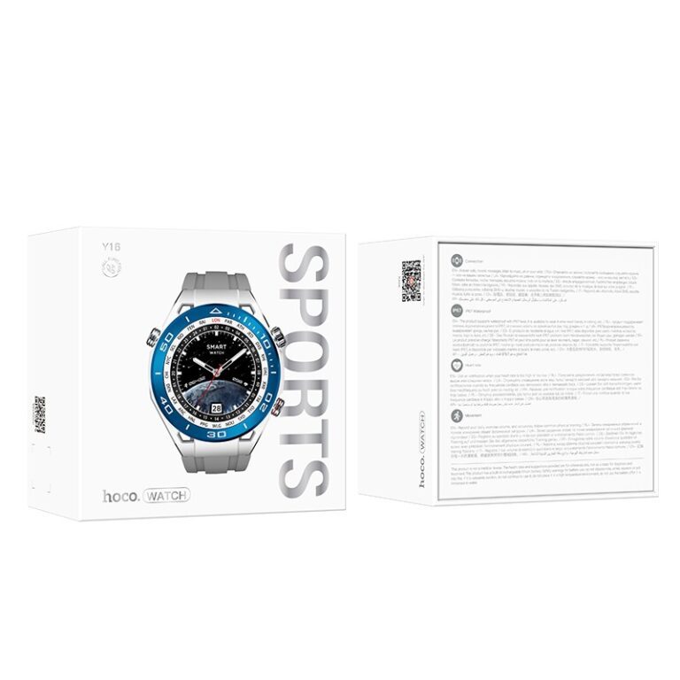 Smartwatch Hoco Y16 IP67 IPS Screen 1.39" 260mAh V5.1 with Call Function Silver - Image 2