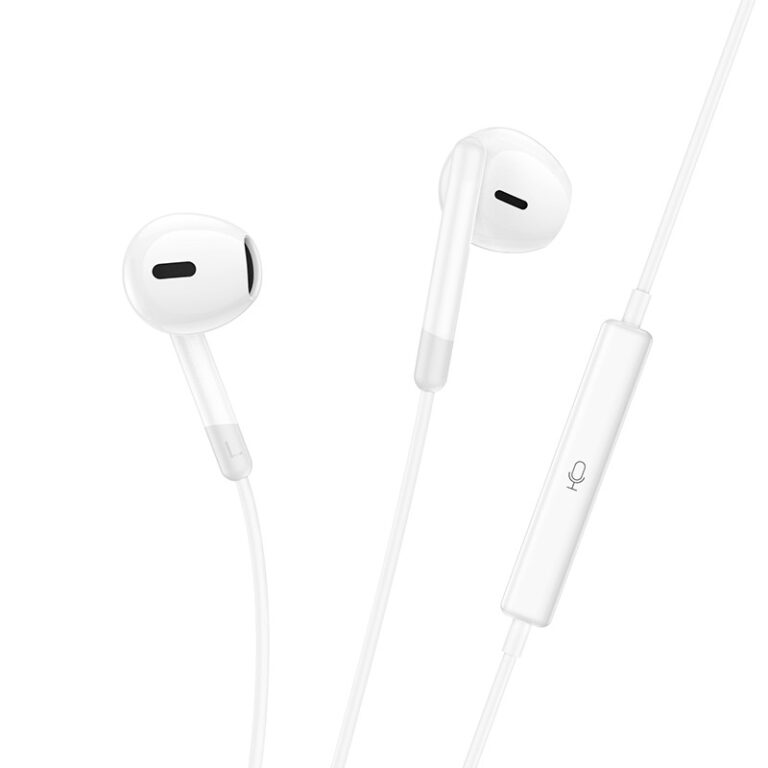 Hands Free Hoco M109 Earphones Stereo USB-C Compatible with All USB-C Devices White 1.2m - Image 4