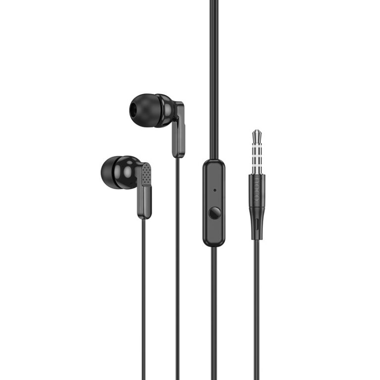 Hands Free Hoco M121 Bright Universal Earphones Hi-Fi Stereo 3.5mm Black 1.2m - Image 3