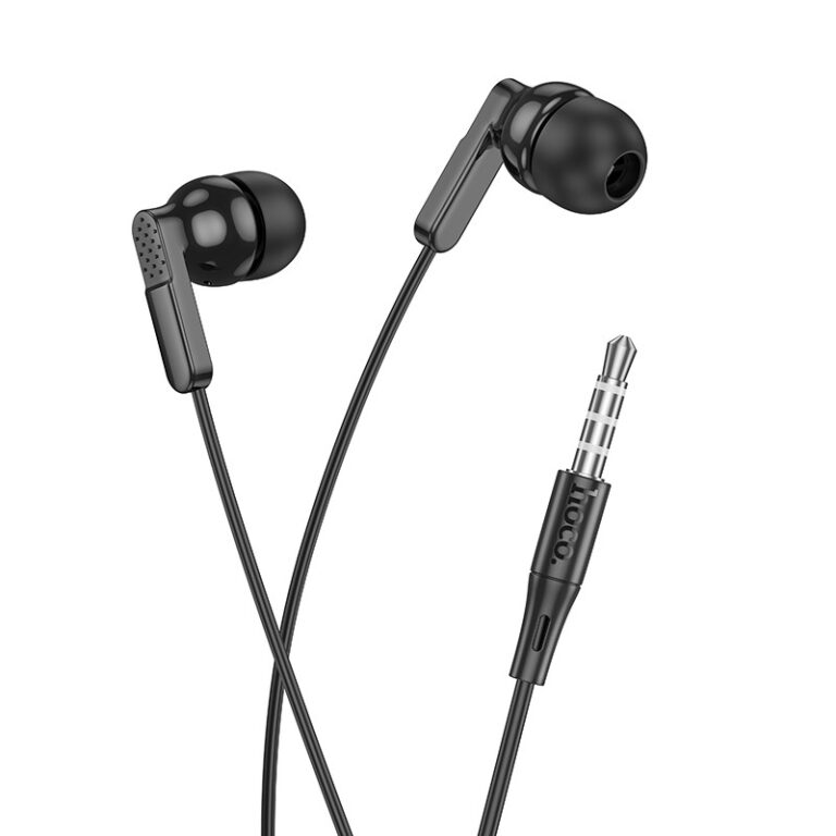 Hands Free Hoco M121 Bright Universal Earphones Hi-Fi Stereo 3.5mm Black 1.2m - Image 4