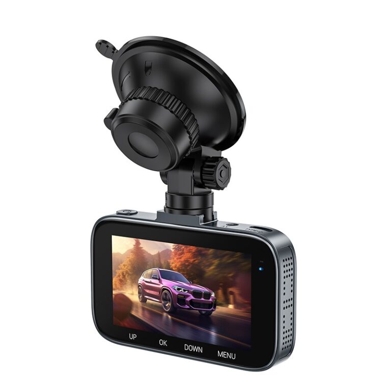 Windshield Cam Hoco DV5 1080p/30fps Full HD 200mAh Ultra Wide Angle Lens 140° 3" Display Park/Night Mode - Image 3