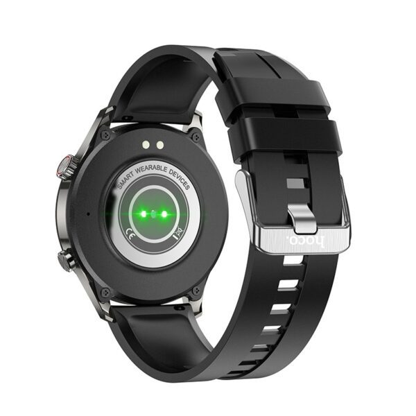 Smartwatch Hoco Y7 Pro IP67                with Call Function Silicon Band Metal Grey - Image 4