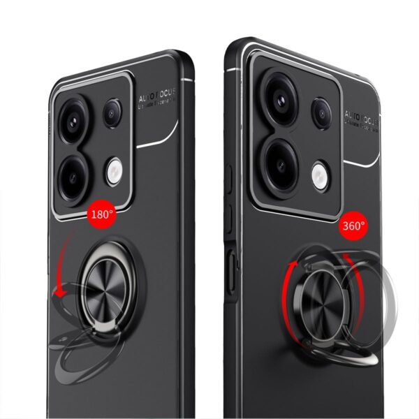 Θήκη Ancus AutoFocus Shock Proof with Ring Holder for Xiaomi Redmi Note 13 Pro TPU Black - Image 2