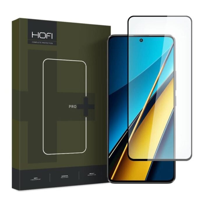 Tempered Glass Full Face Hofi Pro+ Xiaomi Poco X6 5G Μαύρο (1 τεμ.) - Image 1