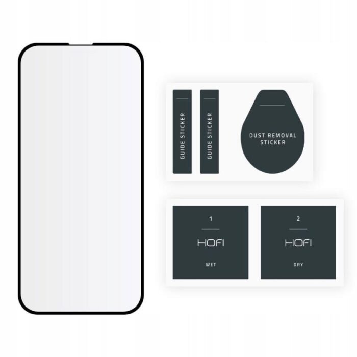 Tempered Glass Full Face Hofi Pro+ Apple iPhone 13 Pro Max Μαύρο (1 τεμ.) - Image 2
