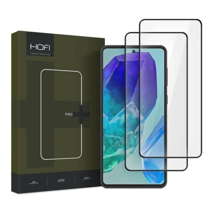 Tempered Glass Full Face Hofi Pro+ Samsung M556B Galaxy M55 5G Μαύρο (2 τεμ.) - Image 1