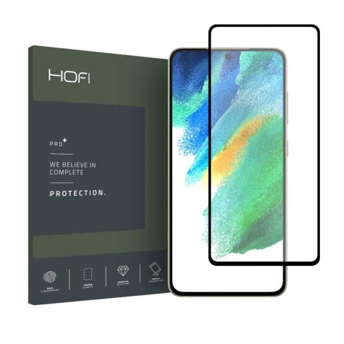 Tempered Glass Full Face Hofi Pro+ Samsung G990B Galaxy S21 FE 5G Μαύρο (1 τεμ.) - Image 1