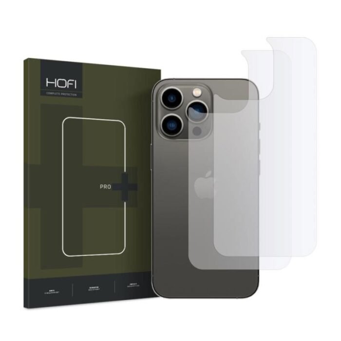 Hybrid Nano Glass Back Protector Hofi HydroFlex Pro+ Apple iPhone 14 Pro Διάφανο (2 τεμ.) - Image 1