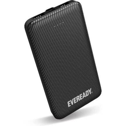 Power Bank Energizer Eveready Slim 10000mAh 2A με 2x USB 2.0 και LED Ένδειξη Μπαταρίας Μαύρο