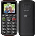 Maxcom MM428BB (Dual Sim) 1.8" με Μεγάλα Πλήκτρα, Ραδιόφωνο (Λειτουργεί χωρίς Handsfree), Φακό και Πλήκτρο Έκτακτης Ανάγκης Μαύρο