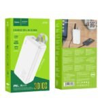 Power Bank Hoco J87B Tacker 30000mAh PD20W+QC3.0 με USB 18W και USB-C 20W 5V/3A LED Οθόνη Λευκό - Image 2