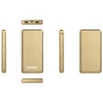 Power Bank Energizer Eveready Slim 10000mAh 2A  με 2x USB 2.0 και LED Ένδειξη Μπαταρίας Χρυσαφί - Image 3