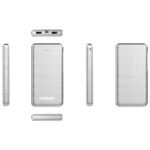 Power Bank Energizer Eveready Slim 10000mAh 2A  με 2x USB 2.0 και LED Ένδειξη Μπαταρίας Ασημί - Image 3