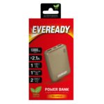 Power Bank Energizer Eveready Mini 10000mAh 2.1A με 2x USB 2.0 και LED Ένδειξη Μπαταρίας Χρυσαφί - Image 2