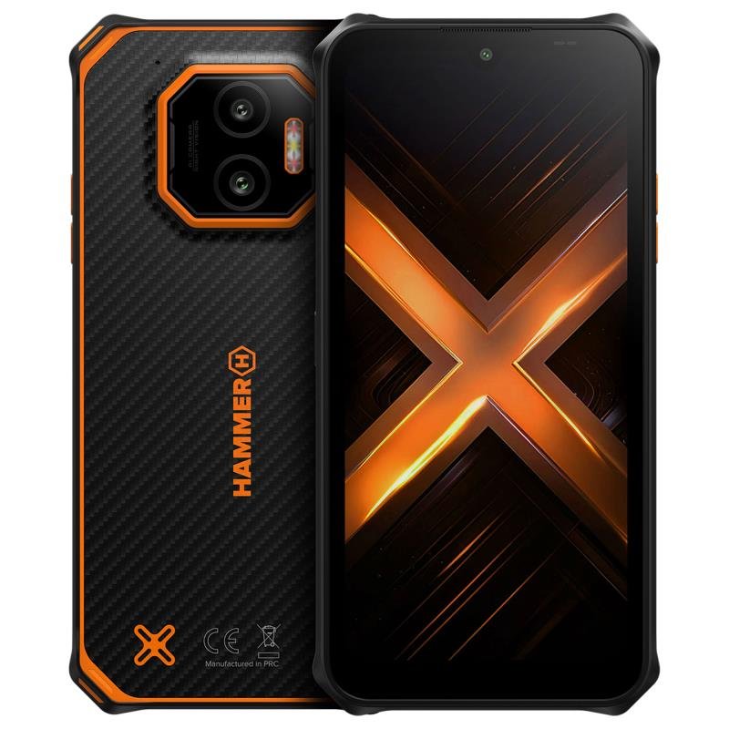 65be341ad78646489432ab0e86eabd65_original Κινητό Τηλέφωνο Hammer Energy X2 (Dual SIM) 128GB 6GB RAM Μαύρο-Πορτοκαλί - Image 1
