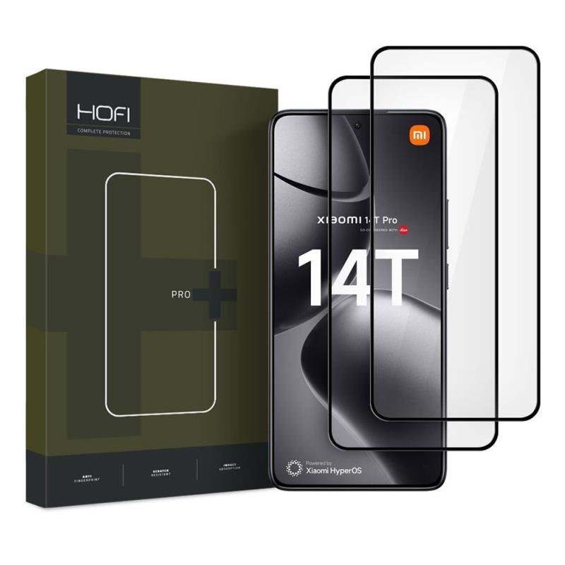 73ab575fcac34eaba5304e258264a078_original Tempered Glass Full Face Hofi Pro+ Xiaomi 14T/ 14T Pro Μαύρο (2 τεμ.) - Image 1