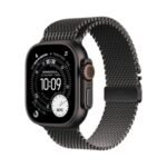 Apple Watch Ultra 3 (Series 11 2025) Gps +Cellular 49mm Black Titanium Case με Black Titanium Milanese Loop M Black EU