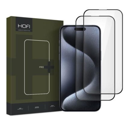 Tempered Glass Full Face Hofi Pro+ Apple iPhone 16 Pro Max/ 17 Pro Max Μαύρο (2 τεμ.)