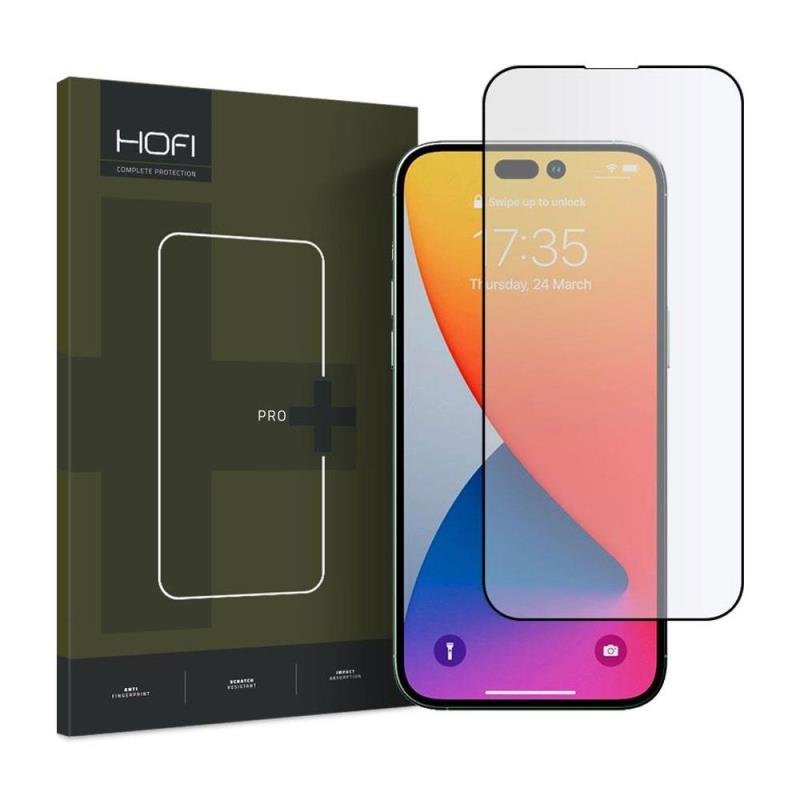 a812a559e1384599a1caf4e608c3c015_original-1 Tempered Glass Full Face Hofi Pro+ Apple iPhone 14 Pro Μαύρο (1 τεμ.) - Image 1