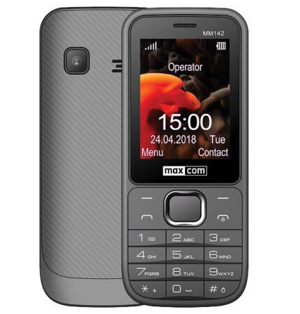 Maxcom MM142 (Dual Sim) 2.4" με Κάμερα, Bluetooth, Φακό, Ανοιχτή Ακρόαση και Ραδιόφωνο Γκρί