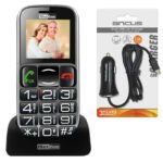 Maxcom MM462BB 1.8" με Μεγάλα Πλήκτρα + Φορτιστής Αυτοκινήτου Ancus Micro USB