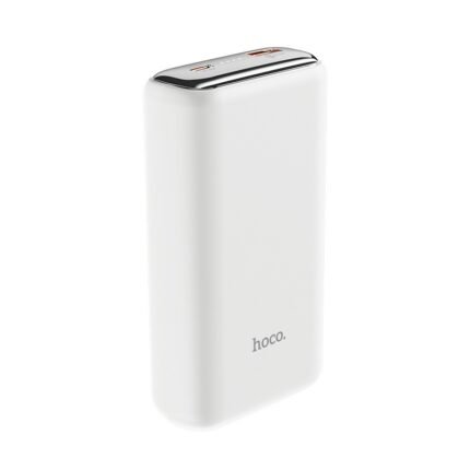 Power Bank Hoco Q1A Kraft 20000mAh PD20W+QC3.0 Mini Size με Έξοδο USB USB-C και LED Ένδειξη Μπαταρίας Λευκό