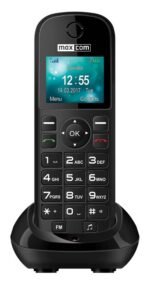Maxcom MM35D 1.77" με Μεγάλα Πλήκτρα, Ραδιόφωνο (Λειτουργεί χωρίς Handsfree), και Βάση Φόρτισης Μαύρο