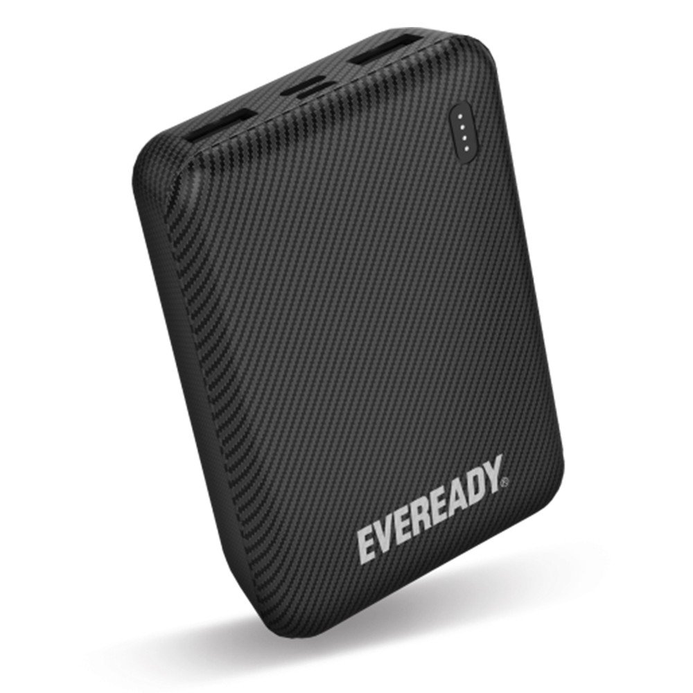 38800.jpg Power Bank Energizer Eveready Mini 10000mAh 2.1A με 2x USB 2.0 και LED Ένδειξη Μπαταρίας Μαύρο - Image 1