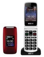 Maxcom MM824 2.4" με Κάμερα, Ραδιόφωνο (Λειτουργεί χωρίς Handsfree), και Πλήκτρο Έκτακτης Ανάγκης & Κατάλληλο για Ακουστικά Βαρηκοϊας Κόκκινο