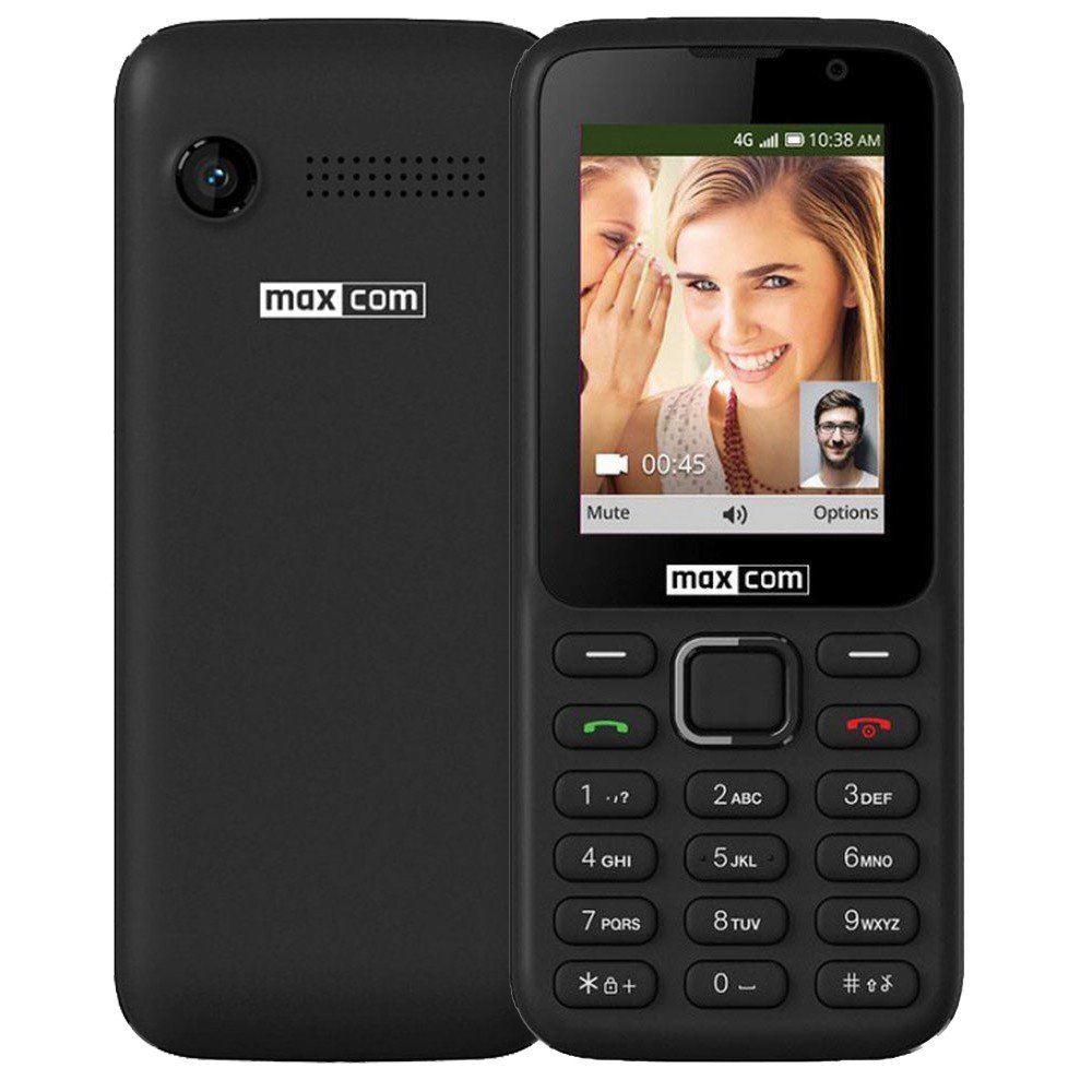 23741-169.jpg Maxcom MK241 KaiOS 4G voLTE με Εφαρμογές, Κάμερα, Bluetooth, Φακό και Ραδιόφωνο Μαύρο - Image 1