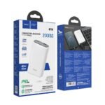 Power Bank Hoco Q1A Kraft 20000mAh PD20W+QC3.0 Mini Size με Έξοδο USB USB-C και LED Ένδειξη Μπαταρίας Λευκό - Image 2