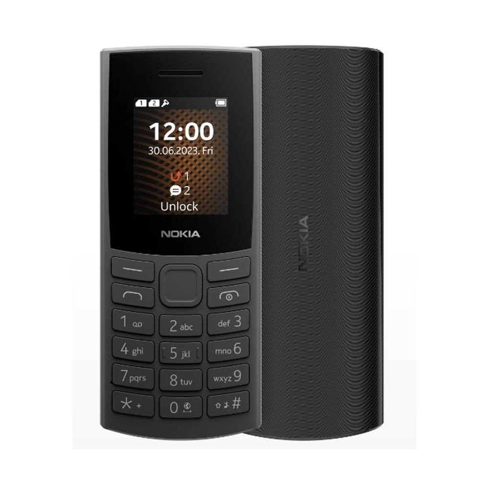 40009-160.jpg Nokia 105 4G (2023) Dual Sim 1.8" IPS LCD LTE Charcoal GR - Image 1