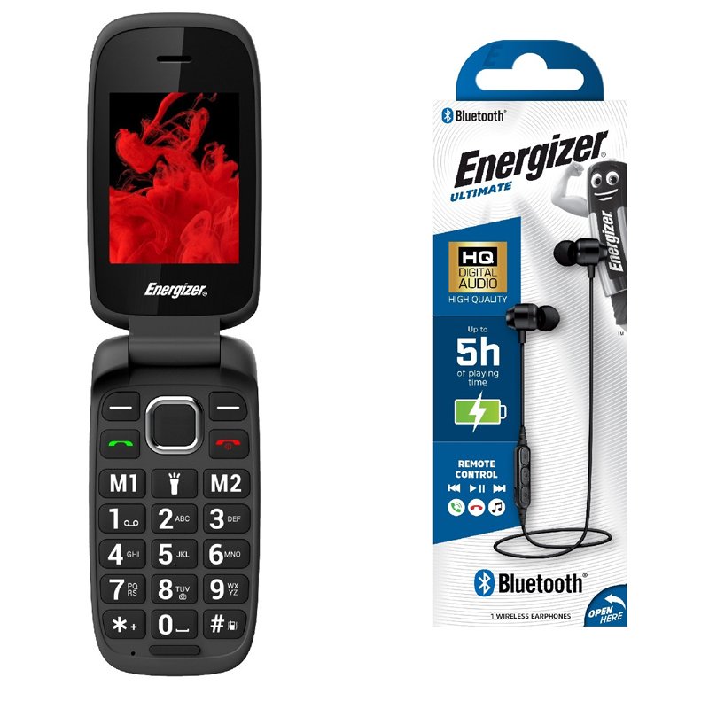 40614-153.jpg Energizer Classic E20+ 32MB/2GB Dual Sim 2G 2.4" + Bluetooth Earphones Energizer CIBT20BK2 - Image 1
