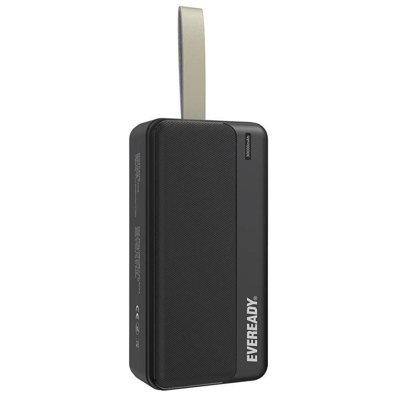 40863-167.jpg Power Bank Energizer Eveready Slim 30000mAh 2A με 2x USB 2.0 και LED Ένδειξη Μπαταρίας Μαύρο - Image 1