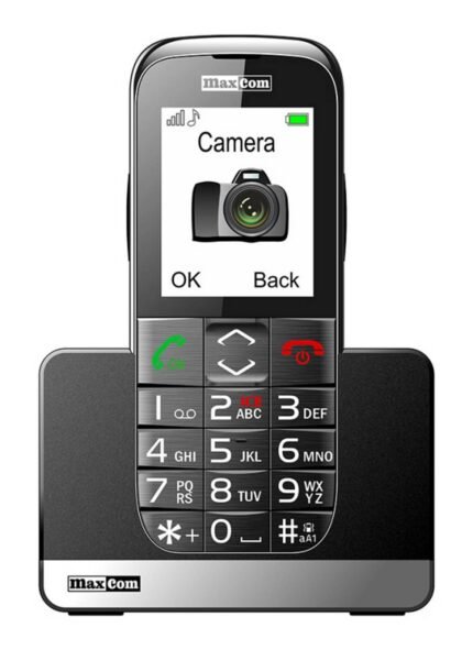 Maxcom MM720BB 2.2" με Μεγάλα Πλήκτρα, Bluetooth, Ραδιόφωνο, Φακό, Κάμερα και Πλήκτρο Έκτακτης Ανάγκης Μαύρο