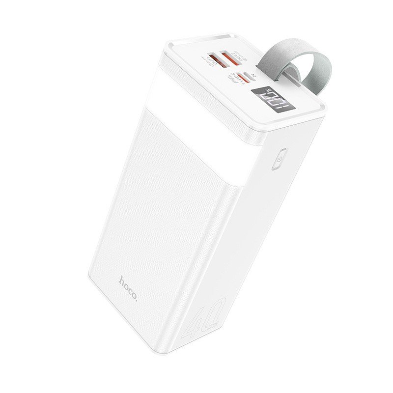 38287.jpg Power Bank Hoco J86 Powermaster 40000mAh PD20W+QC3.0 USB και USB-C Οθόνη Λειτουργία Φωτιστικού Λευκό - Image 1