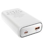 Power Bank Hoco Q1A Kraft 20000mAh PD20W+QC3.0 Mini Size με Έξοδο USB USB-C και LED Ένδειξη Μπαταρίας Λευκό - Image 4