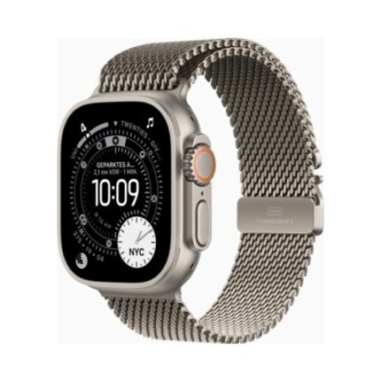 Apple Watch Ultra 3 (Series 11 2025) Gps +Cellular 49mm Natural Titanium Case με Natural Titanium Milanese Loop Large EU
