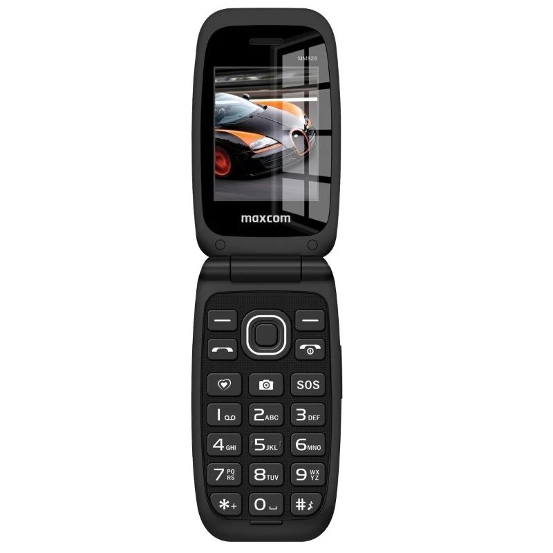 41222 Maxcom Comfort MM828 2.4" 4G με Κάμερα, Ραδιόφωνο και Πλήκτρο Έκτακτης Ανάγκης 1200 mAh Μαύρο - Image 1