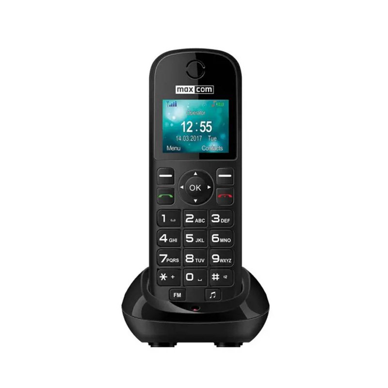 45606 Maxcom MM35D SE 1.77" με Μεγάλα Πλήκτρα, Ραδιόφωνο (Λειτουργεί χωρίς Handsfree), και Βάση Φόρτισης Μαύρο - Image 1