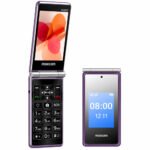 Maxcom MM835 4G (Dual Sim) 3.5"+ 2.4” με Κάμερα, Φακό, Ραδιόφωνο και Πλήκτρο Έκτακτης Ανάγκης Μωβ