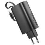 Power Bank Hoco J148 Handy 5000mAh PD20W QC3.0A Φορτιστής με 1xUSB-C και Καλώδιο Type-C Μαύρο - Image 3
