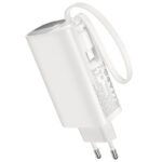 Power Bank Hoco J148 Handy 5000mAh PD20W QC3.0A Φορτιστής με 1xUSB-C και Καλώδιο Type-C Λευκό