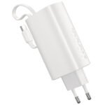 Power Bank Hoco J148 Handy 5000mAh PD20W QC3.0A Φορτιστής με 1xUSB-C και Καλώδιο Type-C Λευκό - Image 3