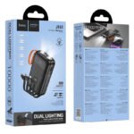 Power Bank Hoco  J151 Spirit 10000mAh με 4 Καλώδια Φόρτισης, Φακό και LED Ένδειξη Μαύρο - Image 2