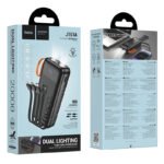 Power Bank Hoco  J151A Spirit 20000mAh με 4 Καλώδια Φόρτισης, Φακό και LED Ένδειξη Μαύρο - Image 2